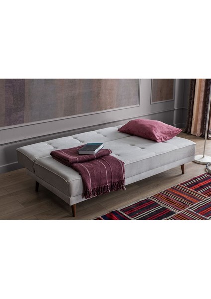 Terro Kolsuz Yataklı Kanepe Krem fırsatları