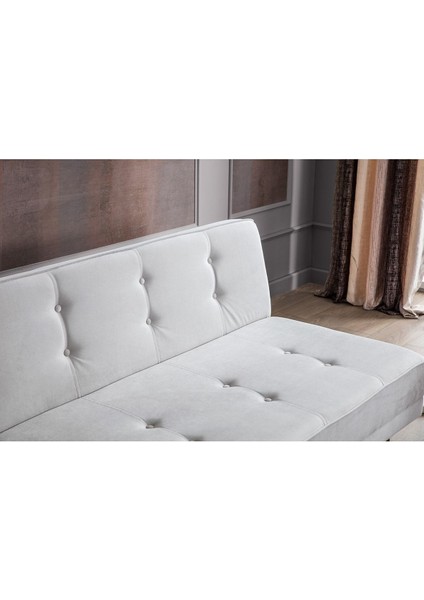 Terro Kolsuz Yataklı Kanepe Krem