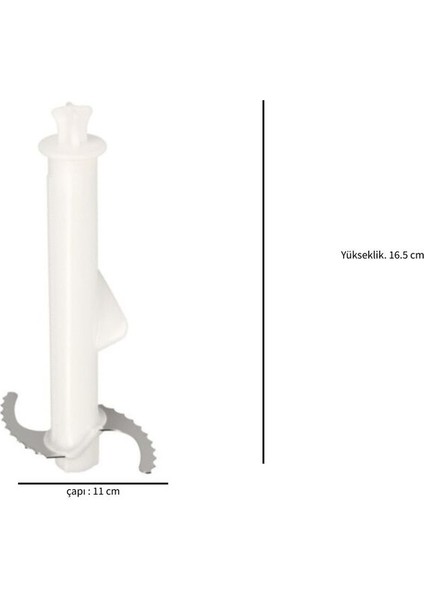 1250ML 13 Çap Uyumlu Tırtıklı Buz Kırma Bıçağı Beyaz fiyatları