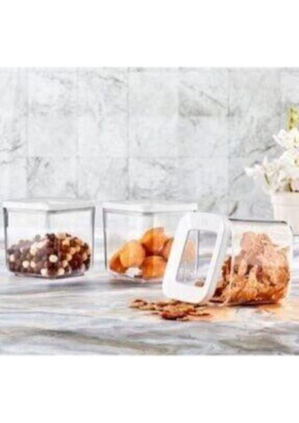 700 ml Kare Vakumlu Şeffaf Saklama Kabı, 6'lı Set fırsatları