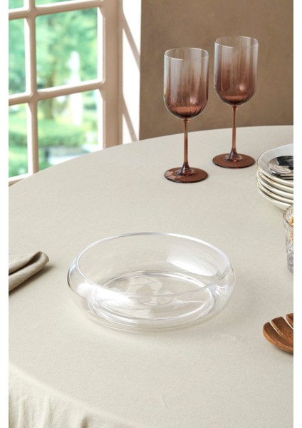 El Yapımı Beyaz Cam Salata Kasesi, Şık ve Hafif Tasarım fırsatları