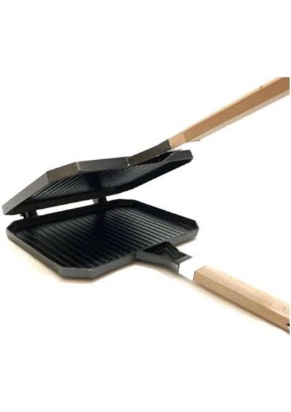 Dış Iç Granit Kaplama El Tost Makinesi, Yanmaz ve Yapışmaz, Ahşap Kulp, Siyah fiyatları