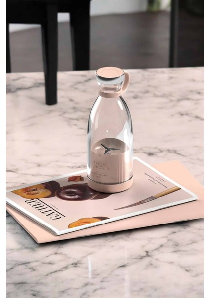 Taşınabilir Çok Renkli Cam Blender Smoothie Meyve Sıkacağı Şarjlı modelleri