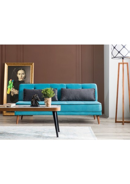 Terro Kolsuz Yataklı Kanepe Turkuaz fiyatları