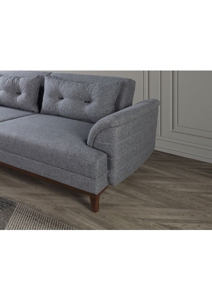 Didar Üçlü Yataklı Kanepe Keten Açık Gri modelleri