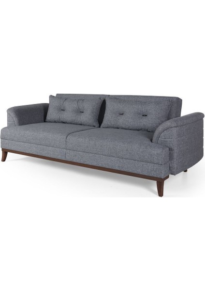 Didar Üçlü Yataklı Kanepe Keten Açık Gri indirimleri