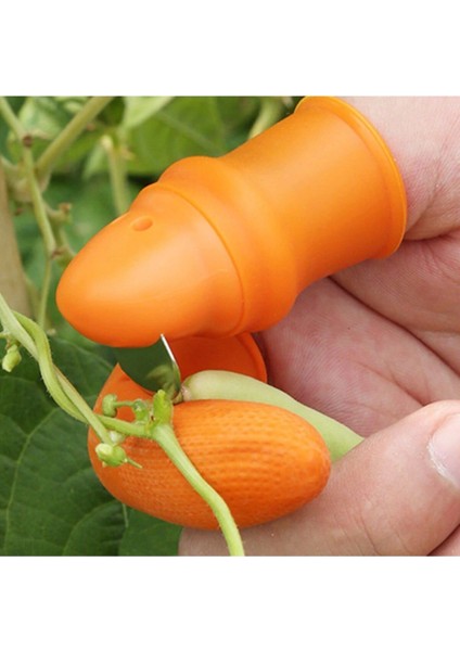 Pratik Baş Parmak Sebze Kesme ve Ayıklama Aleti, Turuncu Renk fiyatları