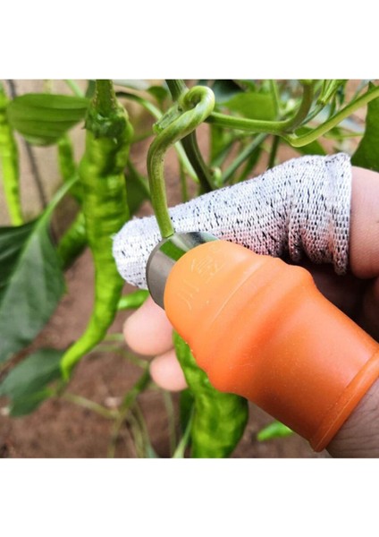 Pratik Baş Parmak Sebze Kesme ve Ayıklama Aleti, Turuncu Renk fırsatları