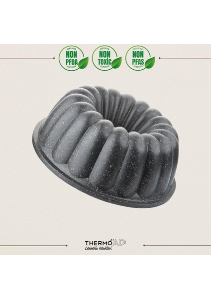 Gri, 26 cm Dilimli Kek Kalıbı, Yüksek Kalite ve Dayanıklılık, Kolay Kullanım