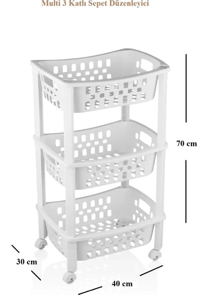 3 Katlı Mutfak Sepet Raf Düzenleyici Organizatör, Yanına Uygun Çok Amaçlı Kullanım modelleri
