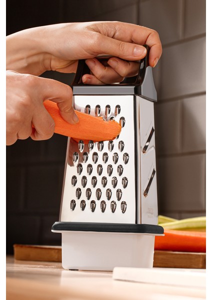 Paslanmaz Çelik Kare Hazneli Rende, Dayanıklı ve Pratik Mutfak Gereci fiyatları