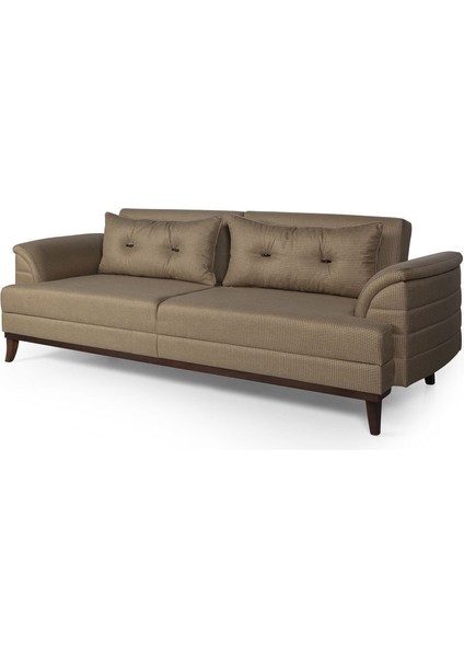 Didar Üçlü Yataklı Kanepe Hardal Kazayağı fırsatları