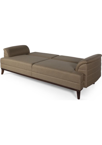 Didar Üçlü Yataklı Kanepe Hardal Kazayağı