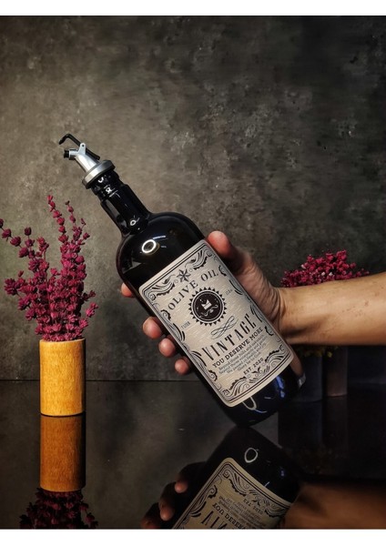 1lt Italyan Cam Yağdanlık, Şık ve Şeffaf Tasarım, Vintage Tarzı, Dayanıklı ve Kullanışlı fırsatları