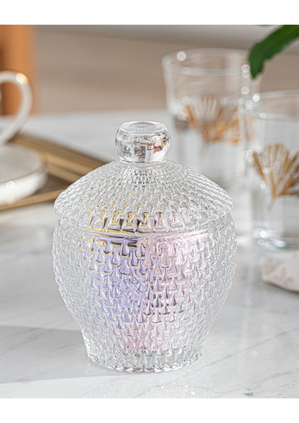 Şeffaf Cam Şekerlik, 8X11 Cm, Şık ve Kullanışlı Ev Dekorasyonu Ürünü