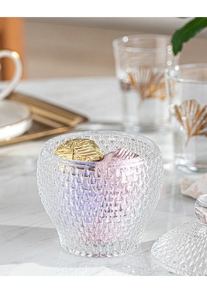 Şeffaf Cam Şekerlik, 8X11 Cm, Şık ve Kullanışlı Ev Dekorasyonu Ürünü fiyatları