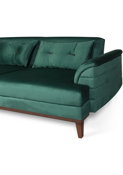 Didar Üçlü Yataklı Kanepe Babyface Yeşil fırsatları