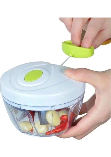 3 Bıçaklı Renkli El Rondo Doğrayıcı, Çok Amaçlı ve Kullanışlı