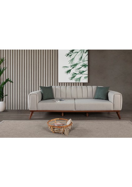 Ralve Yataklı Kanepe Keten Krem fiyatları