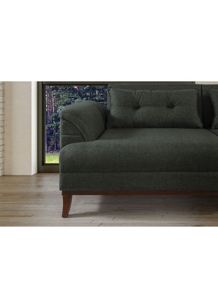 Didar Üçlü Yataklı Kanepe Keten Yeşil modelleri