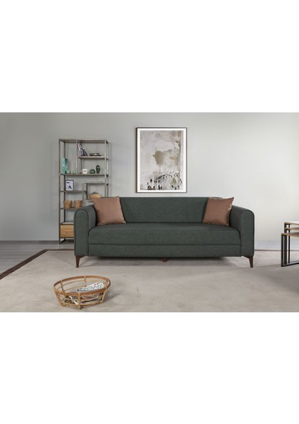 Natinna Yataklı Sandıklı Üçlü Kanepe Yeşil fiyatları