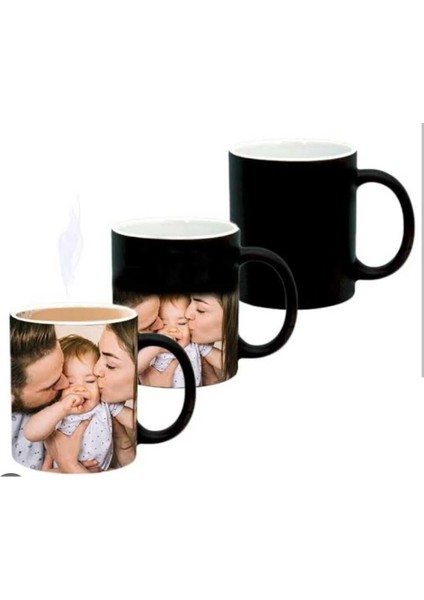 Kişiye Özel Resimli Sihirli Siyah Kupa, Sipariş Sonrası Soru Ekleyin