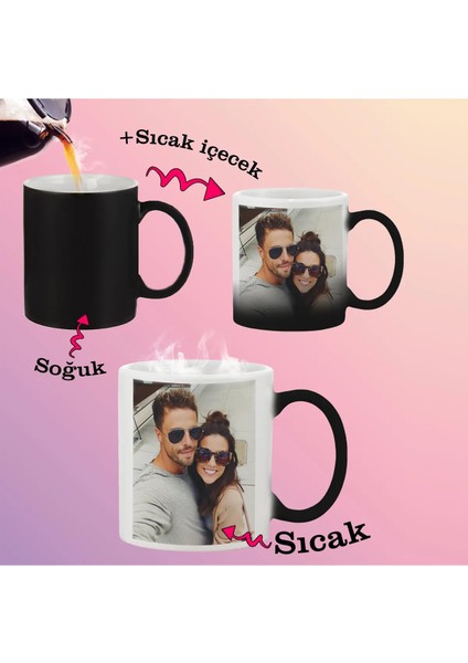 Kişiye Özel Resimli Sihirli Siyah Kupa, Sipariş Sonrası Soru Ekleyin modelleri