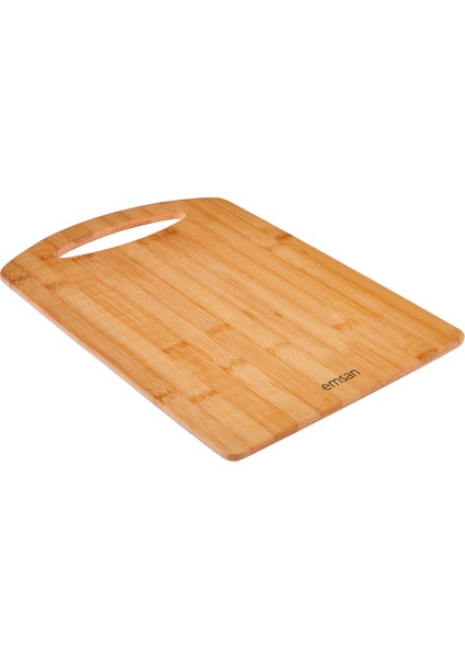 Kahverengi 2'li Bambu Kesme Tahtası, Şık ve Doğal Mutfak Aksesuarı
