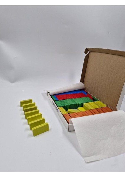 Domino Taşı-Renkli Ahşap 100 Parça Bloklar modelleri