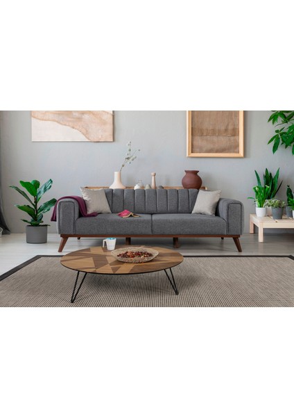 Ralve Yataklı Kanepe Keten Açık Gri fiyatları