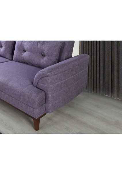 Didar Üçlü Yataklı Kanepe Keten Mürdüm modelleri