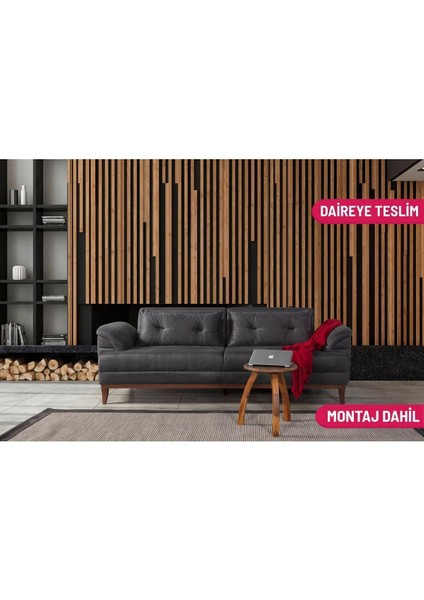 Didar Üçlü Koltuk Bora Antrasit