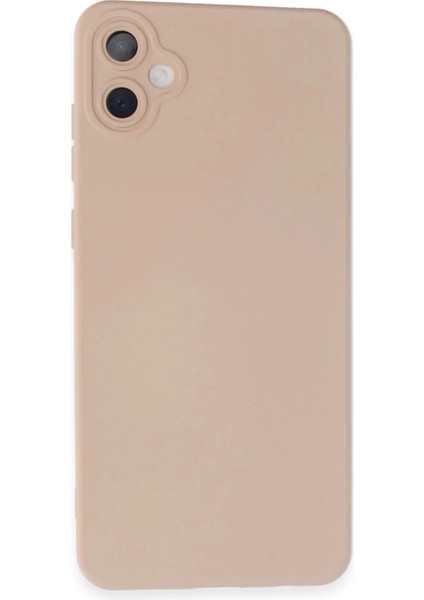 Samsung Galaxy A05 Kılıf Nano Içi Kadife Silikon - Pudra