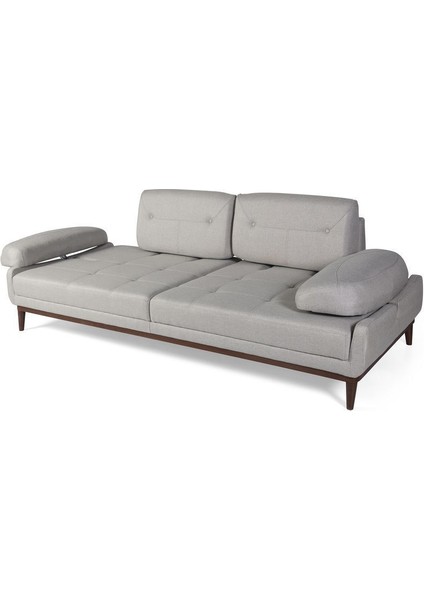 Elsan Üçlü Koltuk Keten Krem