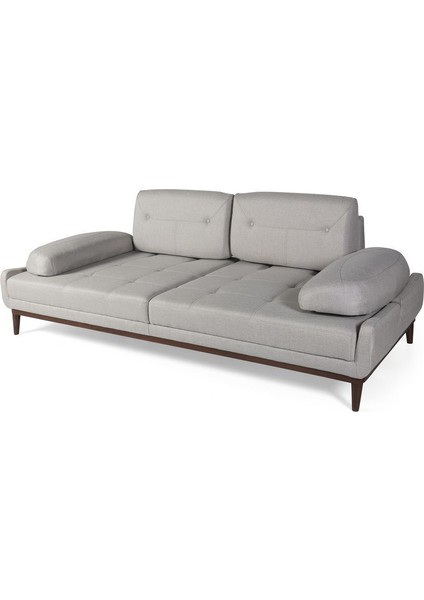 Elsan Üçlü Koltuk Keten Krem