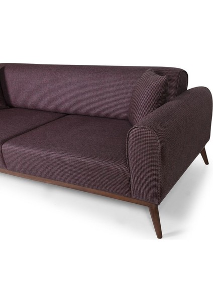 Canes Yataklı Kanepe Keten Bordo Kazayağı fırsatları