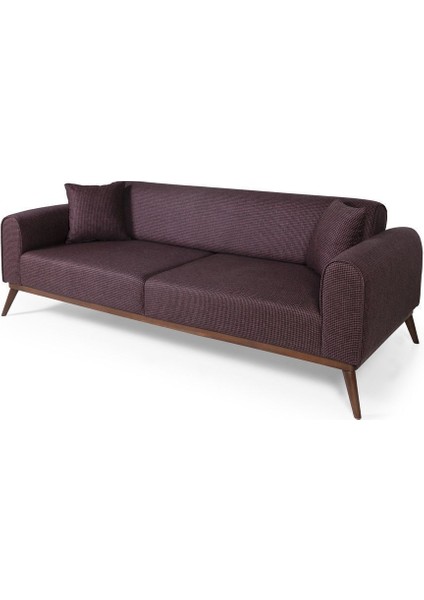 Canes Yataklı Kanepe Keten Bordo Kazayağı indirimleri