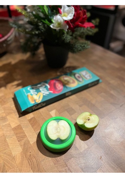 6'lı Kırmızı Saklama Kabı Seti, Meyve, Sebze, Soğan, Limon ve Domates Için Esnek ve Yeniden Kullanılır