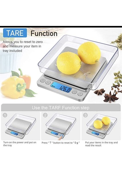 Dijital Küçük Gram Ölçer, LCD Ekran, Hassas ve Pratik Pişirme ve Ölçüm Aracı fiyatları