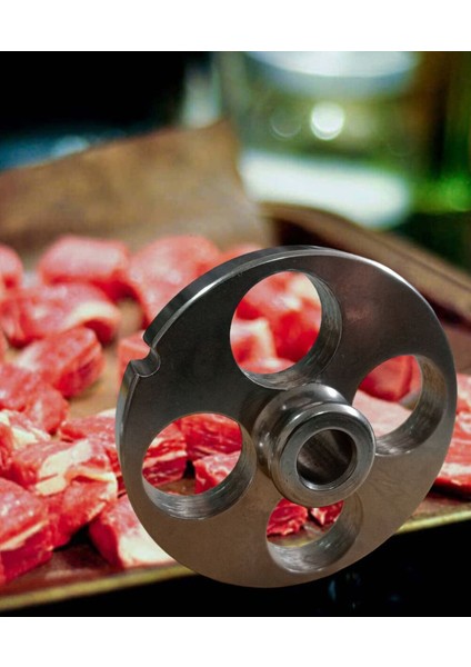 Kuşbaşı Et Doğrama Makinesi Aynası 4 Delikli, 22/25 Mm, Dayanıklı Metal Tasarım