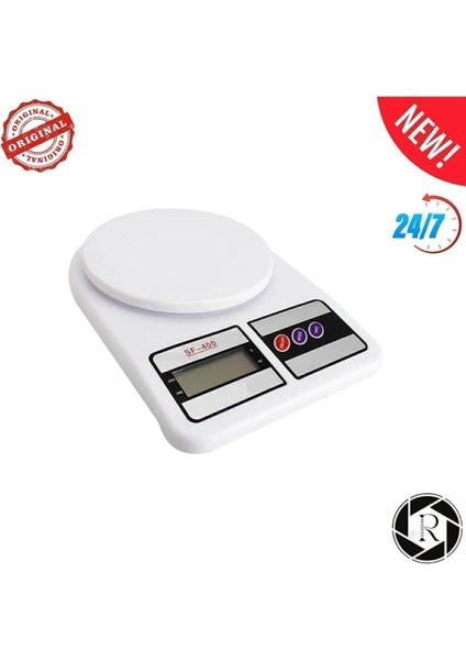Dijital Mutfak Tartısı, Hassas Ölçüm, 10 Kg, Beyaz Renk