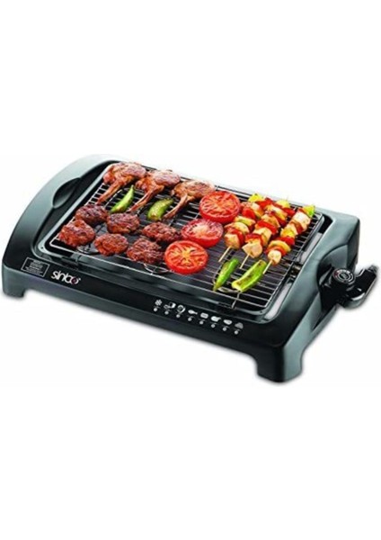 Siyah Elektrikli Izgara SBG-7102, Sağlıklı ve Pratik Kullanım Sağlar.