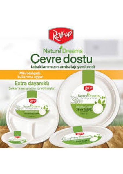 Bej Nature Dreams 26 cm 50'li Roll Up Tabak Seti fiyatları