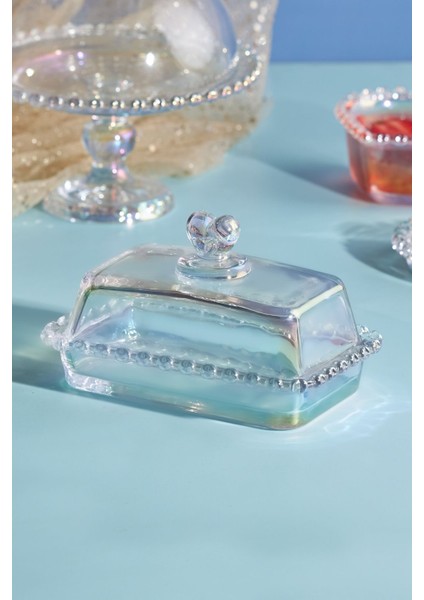 Turuncu Cam Şekerlik, Tereyağlık ve Peynirlik, 17 Cm, Şık ve Kullanışlı Tasarım modelleri