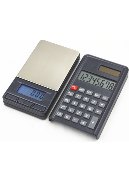 Dijital Hassas Hesap Makinalı Cep Terazisi, 500G/0,01G, Siyah Renk