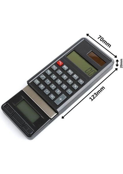 Dijital Hassas Hesap Makinalı Cep Terazisi, 500G/0,01G, Siyah Renk fırsatları