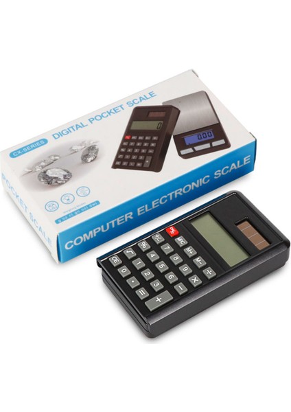 Dijital Hassas Hesap Makinalı Cep Terazisi, 500G/0,01G, Siyah Renk