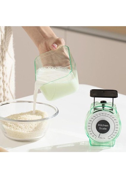 Seffaf 1 kg Hassas Mekanik Mutfak Tartısı, Gıda ve Litre Ölçer Terazi modelleri
