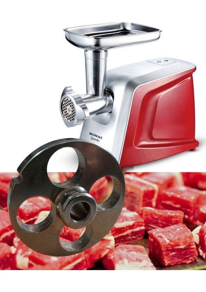 Kuşbaşı Et Doğrama Makinesi Aynası 4 Delikli, 22/25 Mm, Dayanıklı Metal Tasarım modelleri