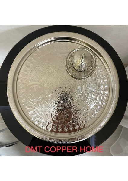 Krom Nikel Kaplama Gaziantep 34CM Otantik Servis Tepsisi, Şık ve Dayanıklı Kullanım Için modelleri